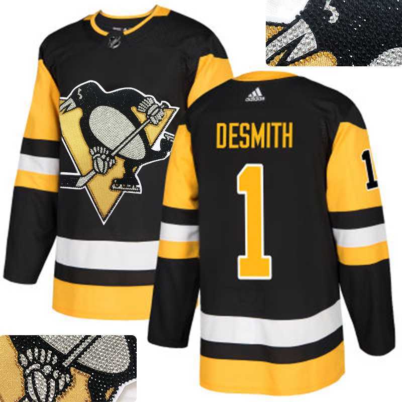 Penguins #1 Desmith Black Glittery Edition Adidas Jersey,We sell and wholesale Penguins #1 Desmith Black Glittery Edition Adidas Jersey on line form chian!